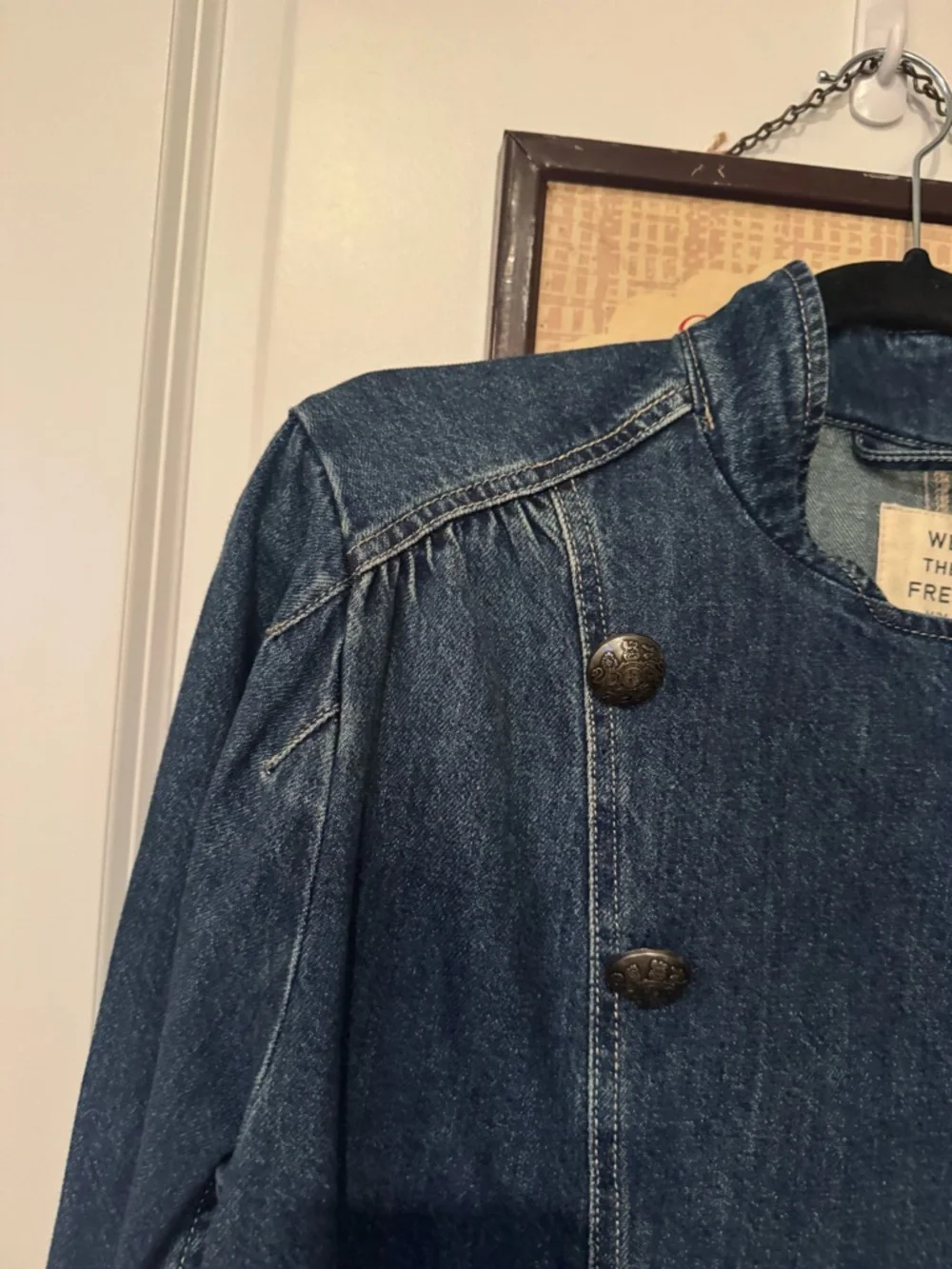 NWT Free People Imogene Denim Officer Jacket - Picture 6 of 8